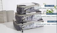 Compression Packing Cubes for Suitcase, BAGSVIEWER 3 Set Packing Organizers for Backpack Travel, 3 Pices Compessible 3pcs
