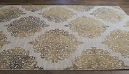 Couristan Calinda Montebello Area rug, 5'3" x 7'6", Gold-Silver-Ivory