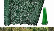 SPORTYOUTH 39.4x118 in Artificial Ivy Privacy Fence Screen, 118x39.4" Faux Hedge Fence Fake Ivy Vine Leaf Decoration Grass Wall Backdrop Greenery Panels for Indoor Outdoor Decor Balcony Chain Link