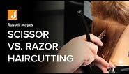 The Difference Between Using a Scissor vs. Razor for Haircutting