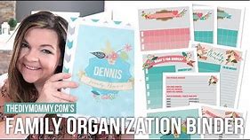 DIY Family Organization Binder with Free Printables | Vlogust Day 23