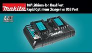 MAKITA 18V Lithium-Ion Dual Port Rapid Optimum Charger (DC18RD)