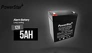 PowerStar NP4-12 - 12 Volt/4 Amp Hour SLA Battery with 0.187 Fast-on Connector 3 Year Warranty