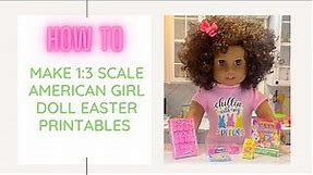 American Girl Doll Easter Printables