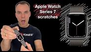 Apple Watch Series 7 stainless steel graphite scratches￼