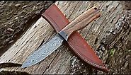 Forging a Damascus Steel Hunting Knife