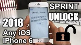 How To Unlock iPhone 6 From Sprint to Any Carrier