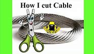 ▶ How I Cut Wire Rope/Cable