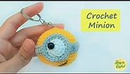 How to Crochet Minion Keychain | Crochet Tutorials | Lemon Crochet🍋
