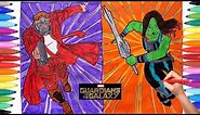 GUARDIANS OF THE GALAXY Coloring Pages | How to Draw Guardians of the Galaxy Characters for Kids