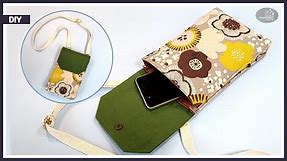 Easy-to-make! mini crossbody bag / DIY Smartphone purse bag