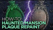 Haunted Mansion Gate Sign Repaint