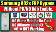 Samsung A02s FRP Bypass Android 1112 Without PC Final Method