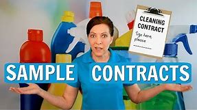 Sample Contract for House Cleaning