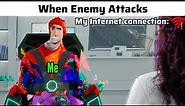 Playing Online games with poor internet connection meme....
