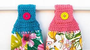 HOW to CROCHET TOWEL HOLDER - Topper for Kitchen Towels by Naztazia