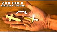 Casting 24k GOLDEN MINECRAFT SWORD | ANIMATION