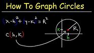 Graphing Circles and Writing Equations of Circles In Standard Form - Conic Sections
