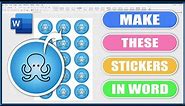 How to make stickers in word | Microsoft Word Tutorials