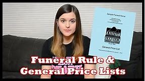 The Funeral Rule + General Price Lists | Little Miss Funeral