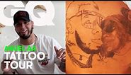 Anuel AA nos enseña sus espectaculares tatuajes | Tattoo Tour | GQ España