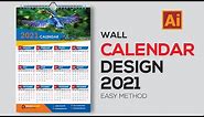 How to Create a Wall Calendar Design in Adobe illustrator 2021