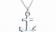 Anchor Necklace in Sterling Silver