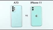 Samsung A73 vs iPhone 11 | SPEED TEST