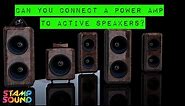 Can You Connect A Power Amp To Active Speakers?