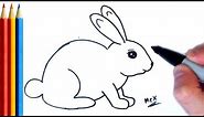 How to Draw Rabbit (easy) - Step by Step Tutorial
