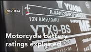 Understanding motorcycle battery ratings - GYTV