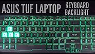 How To Contol Keyboard Light on ASUS TUF GAMING LAPTOPS