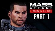 Mass Effect Legendary Edition Gameplay Walkthrough Part 1 - Mass Effect Remastered (4K 60fps PS5)