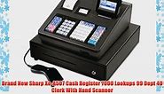 Brand New Sharp Xe-A507 Cash Register 7000 Lookups 99 Dept 40 Clerk With Hand Scanner