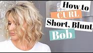How To Curl Short Blunt Bob(Fine hair) - Chatty & Detailed Tutorial