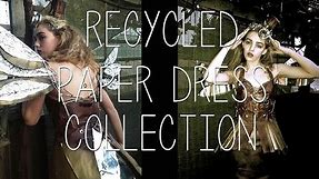 Recycled Paper and Plastic Dress Collection ♥ Wearable Art