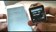 How to pair DZ09 Smart Watch to Iphone 6 Plus