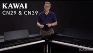 Kawai CN29 & CN39 Digital Pianos - Bluetooth®, OLED Display, Virtual Technician, RH III Action