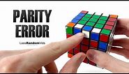 5x5 Rubik's Cube - Edge Pairing Parity Error Solution