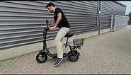 E-Roller, 19 kg mit Sitz und Mofa Straßenzulassung "E-Groove", Elektroroller, Roller, E-Scooter