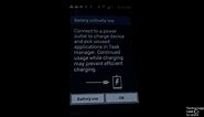 Samsung Galaxy Ace Style/Stardust (TracFone) Battery low/empty