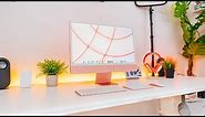 My Pink M1 iMac Productivity Desk Setup Upgrade & Review (EP.4)