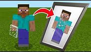 How To Make A Realistic MIRROR in MCPE 1.2! (Minecraft PE)