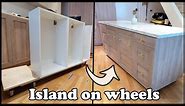 How to make an island on wheels using Ikea cabinets