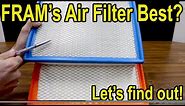 Which Car Air Filter is Best? Let's find out! Fram, K&N, Wix, Purolator, & AC Delco showdown
