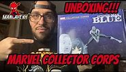 Opening the Spider-Man Blue Marvel Collector Corps Funko Pop Mystery Box!!!