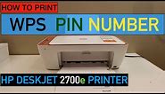 How to Print WPS PIN number of HP DeskJet 2700e Series Printer ?