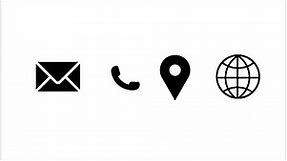 Designing Phone Icon, Email Icon, Location Icon, Website Icon In Illustrator 2020 Tutorial