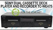 Sony Dual Cassette Deck Player and Recorder for Home Stereo System with Relay Play TC-WE475 Demo