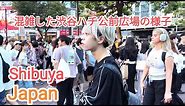 [4K] 🇯🇵🌺 Japan Virtual Tour. Crowded view of Shibuya hachiko square. 💚🌸
